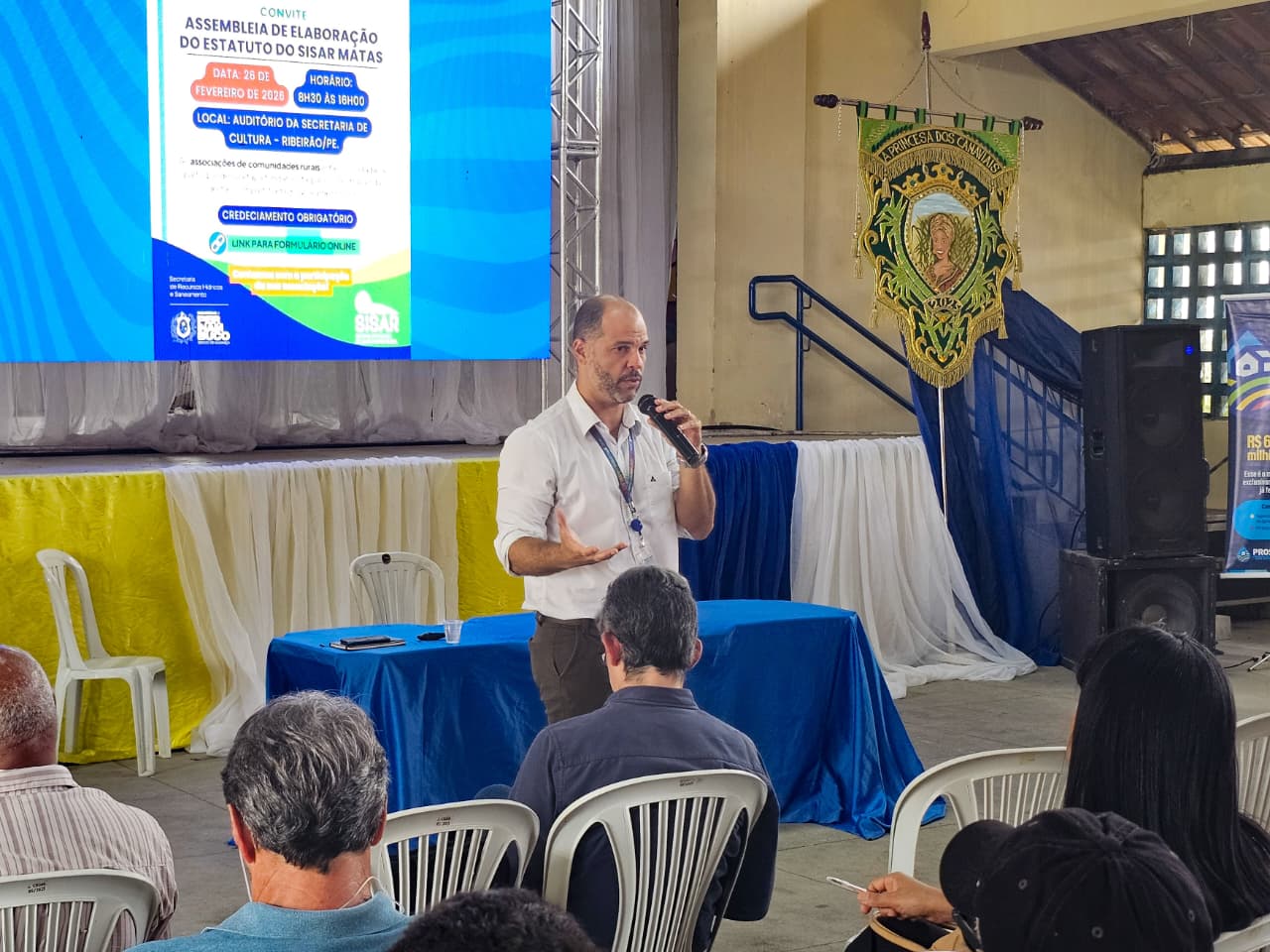 A confecção do estatuto do Sisar Matas é realizado por meio de votação dos representantes de associações rurais. Foto: Aluisio Moreira - SRHS/PE