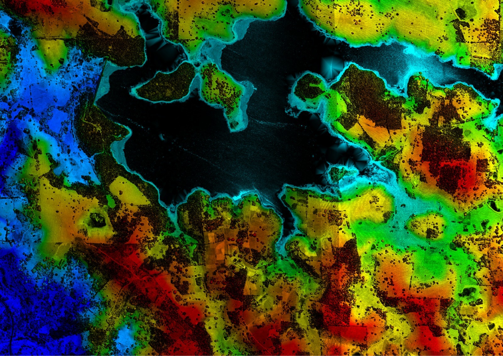 Aerofografia de perfilamento a laser do território pernambucano para obtenção de dados tridimensionais da superfície.